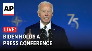 LIVE Biden holds press conference at NATO summit FULL STREAM [upl. by Curzon]