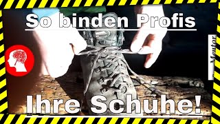 So binden Profis ihre Schuhe [upl. by Chobot]