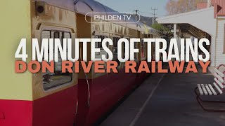 4 Minutes of Trains DON RIVER RAILWAY [upl. by Attenna845]