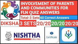 Involvements Of Parents And Communities For FLN Quiz  Nishtha Module 12  Nishtha 30  FLN 4 Quiz [upl. by Ardiedal36]