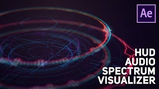 After Effects Tutorial Audio Spectrum Visualizer  No Plugin [upl. by Anelrad]