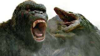 Kong vs Skull Crawler  Fight Scene  Kong Skull Island 2017 Movie Clip HD [upl. by Collyer]