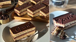 OPERA SZELET🍫☕️ KávésCsokoládés elegancia 🤌🏻🤗 BebePiskóta [upl. by Atnicaj]