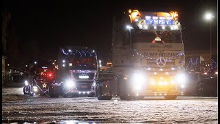 Lichterfahrt durch das Erzgebirge LKW Transporter Busse und Feuerwehr [upl. by Yonita167]