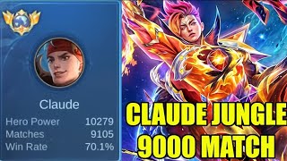 CLAUDE TOP GLOBAL 1 KETEMU MIYA CHEAT MOBILELEGENDS [upl. by Enamart]