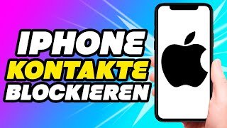 Iphone Kontakte blockieren  So Simple [upl. by Haleak]