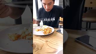 Korean fried rice mukbang food shorts [upl. by Gudrin]