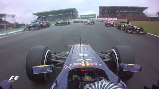 Vettels Dramatic Start  2012 Brazil Grand Prix [upl. by Greggs631]