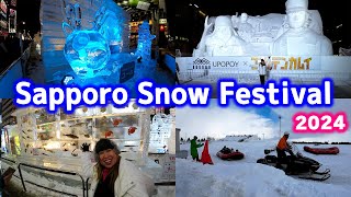 060 Sapporo Snow Festival 2024 [upl. by Patrick]