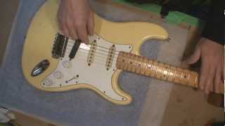 196 Fender Stratocaster Repair and Setup [upl. by Neenad]