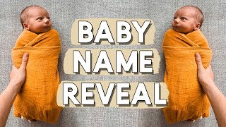 BABY NAME REVEAL His name is [upl. by Risa]