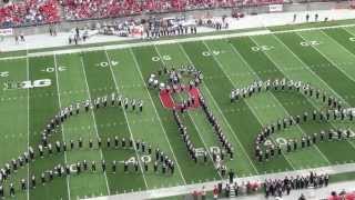 Ohio State Marching Band quotDisney Tributequot Halftime vs Buffalo Aug 31 2013 [upl. by Akimahc719]