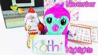 Kathis November 2016 Highlights Adventskalender basteln Hatchimal Fanpost Kalender [upl. by Adnilrem582]