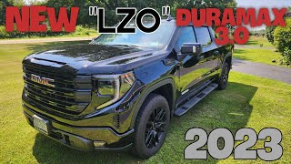 2023 GMC Sierra 1500 with new LZO Duramax 30 Turbo Diesel Walkaroundreview [upl. by Siramay679]