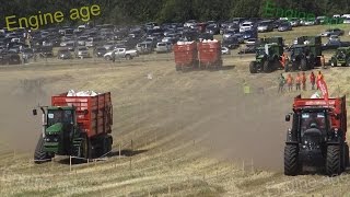 John Deere vs Valtra  Tractor Show  Tractor Drag Race 2016 [upl. by Nannerb]