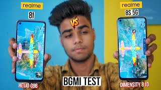 Realme 8i vs Realme 8s 5G Pubg Test Heating and Battery Test  Shocked 😱 [upl. by Cowden558]