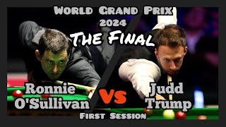 Ronnie OSullivan vs Judd Trump  World Grand Prix Snooker 2024  Final  First amp Full Session Live [upl. by Maidel407]