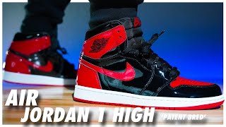 Air Jordan 1 High OG Patent Bred [upl. by Gallard202]