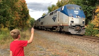 TRAIN TRACKERS 11 AMTRAK PASSENGER TRAINS [upl. by Imugem]