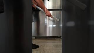 Removing door handle on Whirlpool Gold French Drawer style refrigerator without set screws [upl. by Lot]