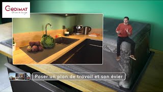 Poser un plan de travail et son évier  Ma Maison de A à Z [upl. by Nroht868]