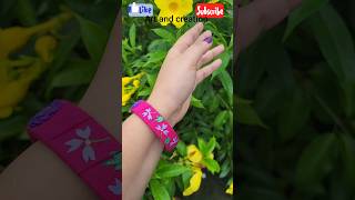 💖Fabric bangle making 💖diy youtubeshorts shortvideo handmade diyjewellry viralshort bangle [upl. by Sieber]