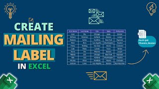 How to Create Mailing Labels in Excel [upl. by Whitver]