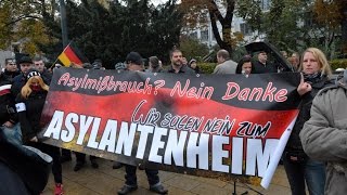 Rechte Demo  Gegen Asylmissbrauch in Schweinfurt mit NPD Redner [upl. by Ceil115]