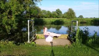 RIVERSIDE YOGA  Navasana Boat Flow [upl. by Lama419]