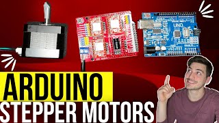 How to Control Stepper Motors with Arduino using a GRBL CNC Shield [upl. by Ahseinet]