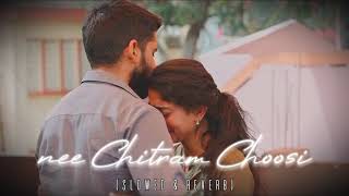 nee chitram choosi song slowed and reverb lofi karthik beatztelugusongs [upl. by Lemej23]