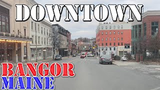 Bangor  Maine  4K Downtown Drive [upl. by Stew]