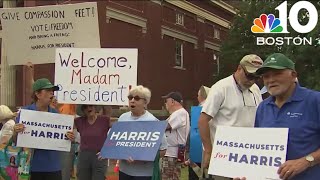 VP Kamala Harris holds fundraiser in western Massachusetts [upl. by Grussing]