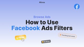 Minea for Beginners  Using Facebook Ads Filters [upl. by Atinrahs]