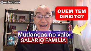 Salário Família  Novo valor para 2024 [upl. by Adnalay10]