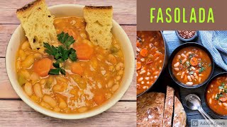 Best Fasolada  Classic Greek Bean Soup [upl. by Linzy]