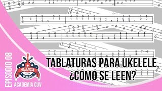 Tablaturas para ukelele ¿cómo se leen  Academia CUV 08 [upl. by Eimmot]