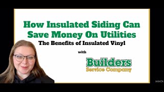 How Insulated Siding Can Save You Money on Utilities [upl. by Lalage]