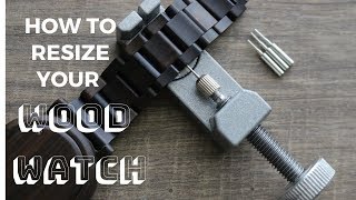 How to remove links from a Wood Watch [upl. by Tahmosh560]