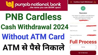 Pnb cardless withdrawal at atm  Pnb atm cardless cash withdrawal  Cardless cash withdrawal pnb [upl. by Utica]