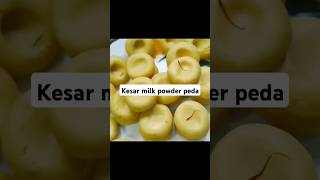 Milk Powder Peda Recipe Easy and TastyKesar milk powder peda recipeकेसर मिल्क पाउडर पेड़ा Peda [upl. by Gibeon]