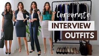 What to Wear to an Interview in 2022  Outfit Ideas for Corporate Office [upl. by Ytrebil]