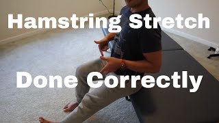 Proper Way to Stretch Hamstrings [upl. by Lozar]