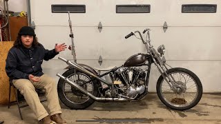 MY 1942 FL KNUCKLEHEAD Chopper [upl. by Akemet680]