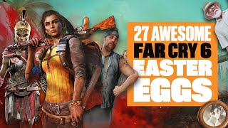 27 Far Cry 6 Easter Eggs And Secrets You Might Have Missed  JURASSIC PARK HURK ASSASSINS CREED [upl. by Burrell]