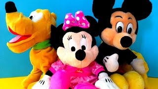 Disney Toys Mickey Mouse Minnie Mouse and Pluto [upl. by Alverta]