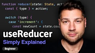 Learn React Hooks useReducer  Simply Explained [upl. by Llerreg]