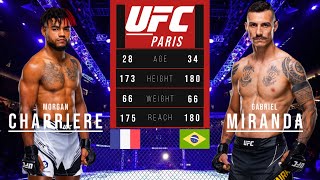 MORGAN CHARRIERE vs GABRIEL MIRANDA FULL FIGHT UFC PARIS [upl. by Anoid995]