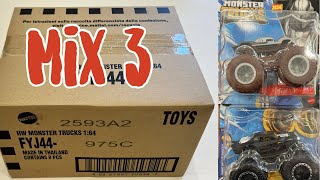 Unboxing Hot Wheels Monster Trucks Mix 3 2024 [upl. by Ettevy908]