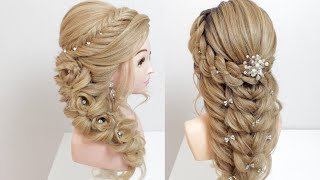 2 Easy hairstyle for long hair Braided hairstyle [upl. by Narhem]